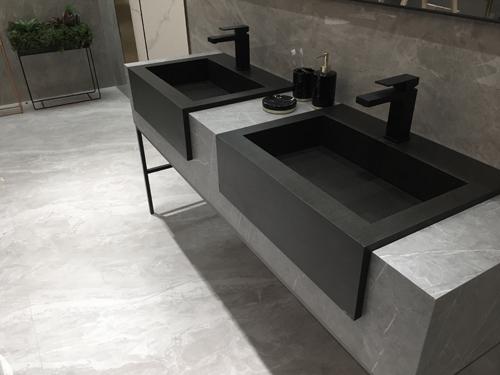 岩板橱柜台面浴室柜效果图依诺x原装进口岩板